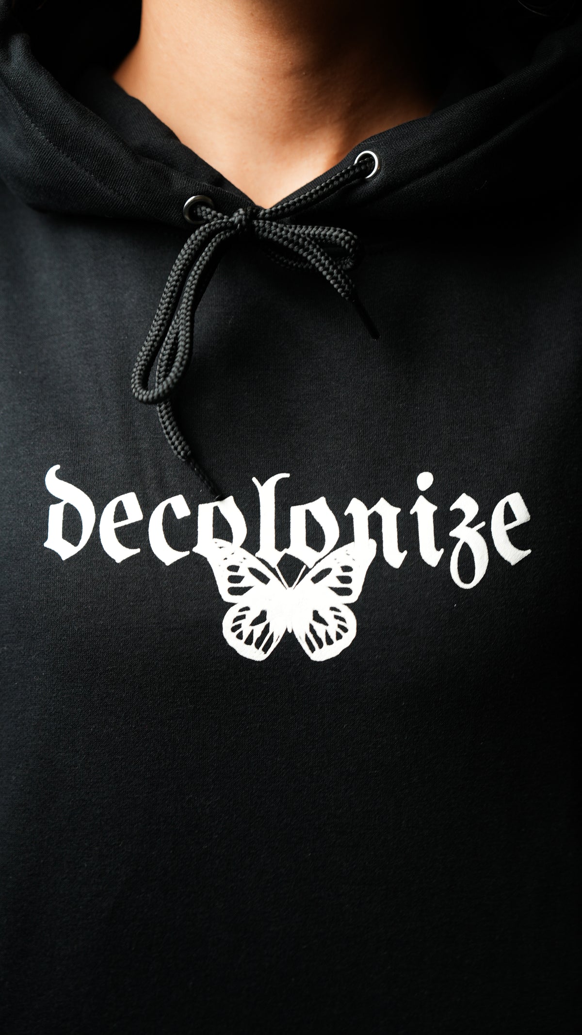 Decolonize Butterfly Hoodie | Black